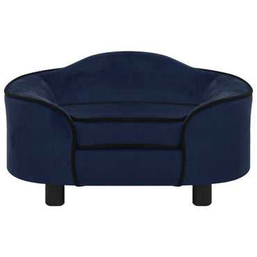 Hundesofa Blau 67x47x36 cm Plüsch