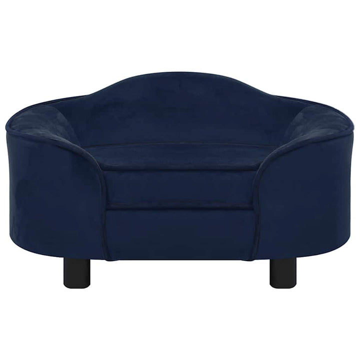 Hundesofa Blau 67x47x36 cm Plüsch