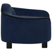 Hundesofa Blau 67x47x36 cm Plüsch