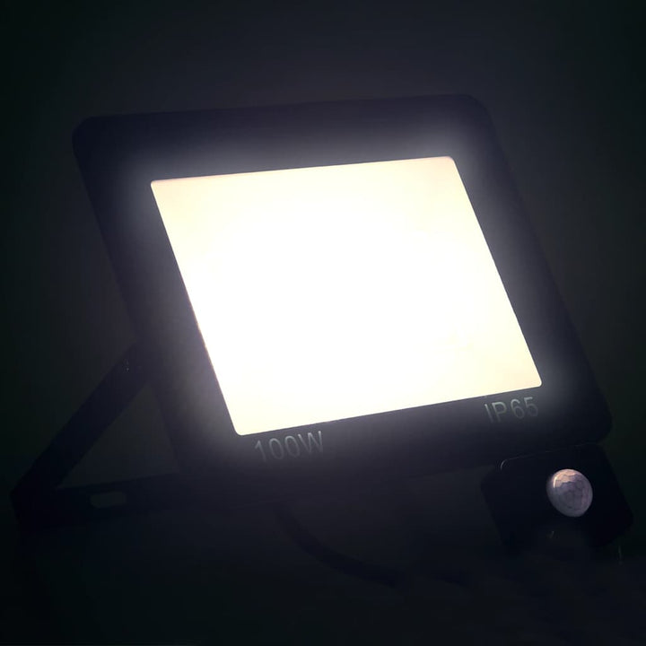 LED-Fluter mit Sensor 100 W Kaltweiß
