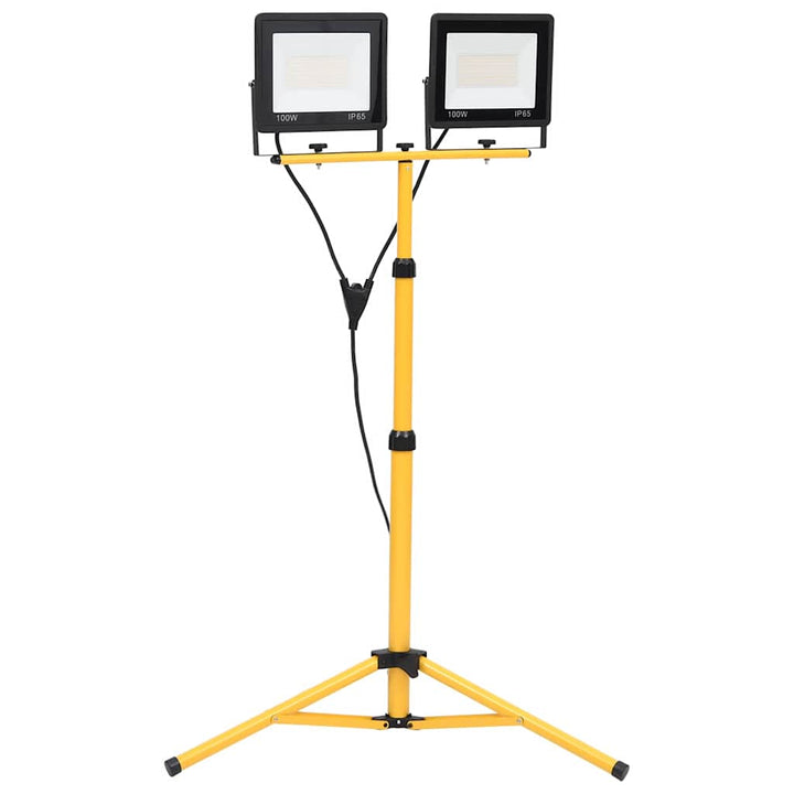 LED-Fluter mit Stativ 2x100 W Kaltweiß