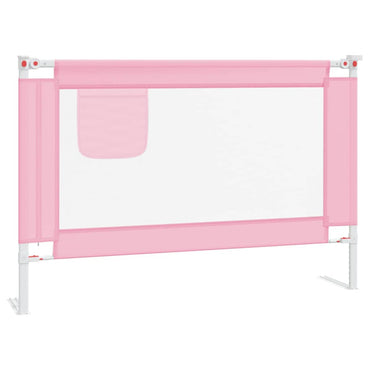 Kleinkind-Bettschutzgitter Rosa 100x25 cm Stoff