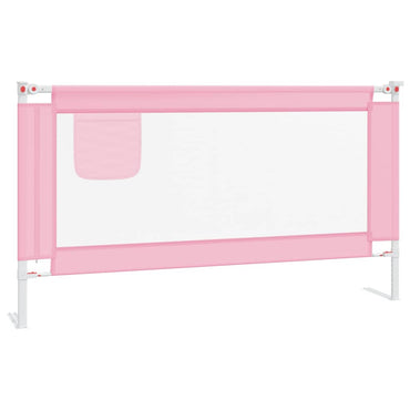 Kleinkind-Bettschutzgitter Rosa 150x25 cm Stoff