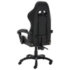Gaming-Stuhl Schwarz und Tarnmuster Kunstleder