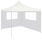 Pavillon-Seitenwand mit Fenstern 4x2 m Weiß