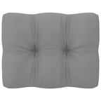 Garten-Ecksofa mit Grauen Kissen Massivholz Kiefer