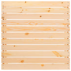 Gartenhocker mit Kissen 2 Stk. Massivholz Kiefer