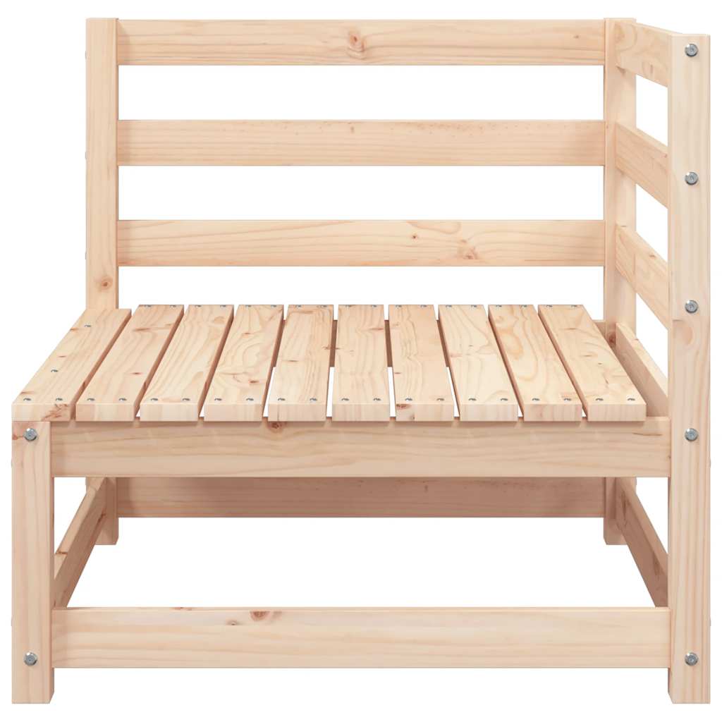 2-tlg. Garten-Lounge-Set mit Kissen Kiefer Massivholz