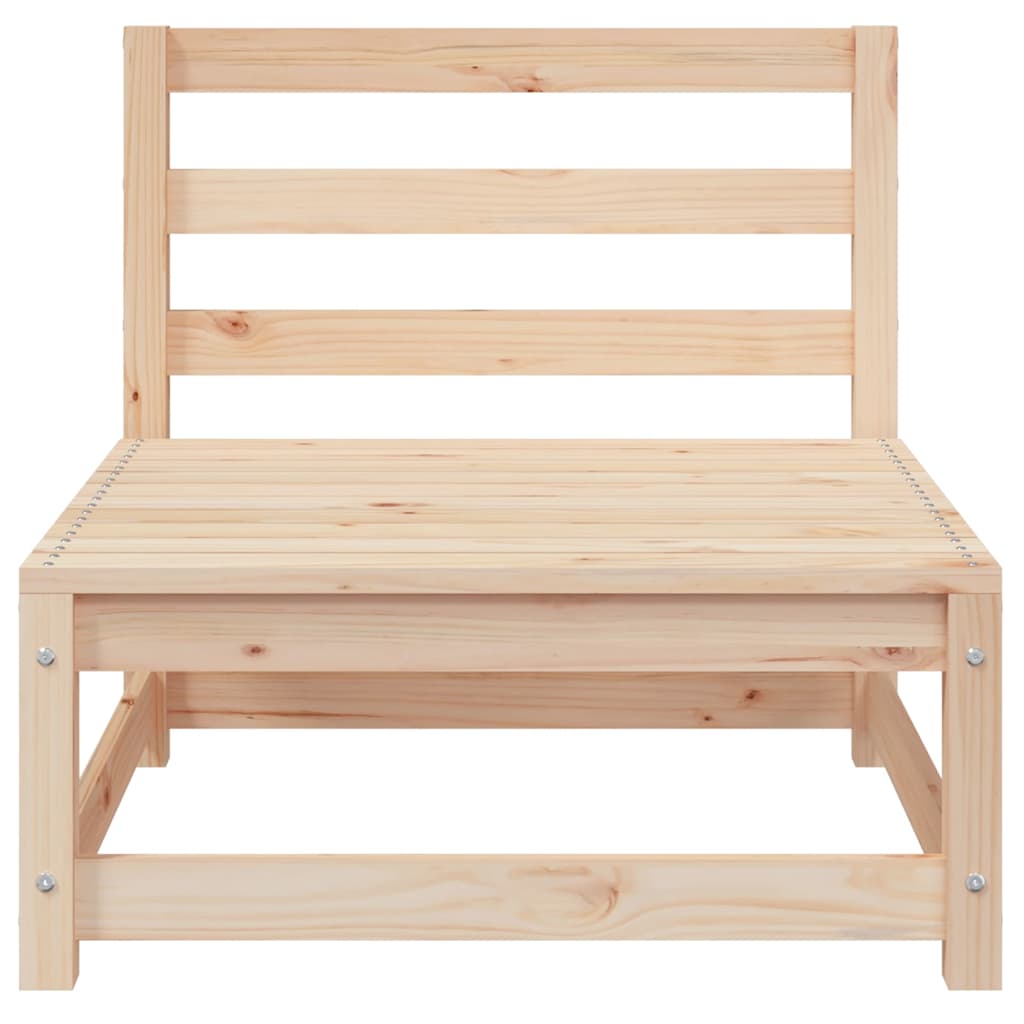 2-tlg. Garten-Lounge-Set mit Kissen Kiefer Massivholz