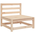 3-tlg. Garten-Lounge-Set mit Kissen Kiefer Massivholz