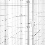 Outdoor-Hundezwinger mit Dach Verzinkter Stahl 110x220x180 cm