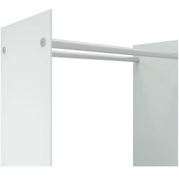 vidaXL Brennholzregal Weiß 80x35x100 cm Hartglas