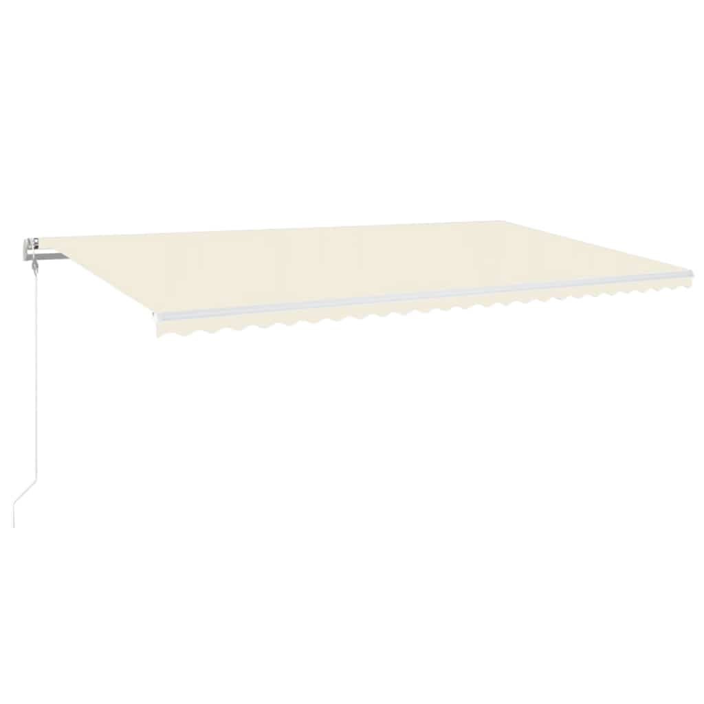 Automatische Markise mit LED & Windsensor 600x300 cm Creme