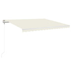 Markise Automatisch Einziehbar 450x350 cm Creme