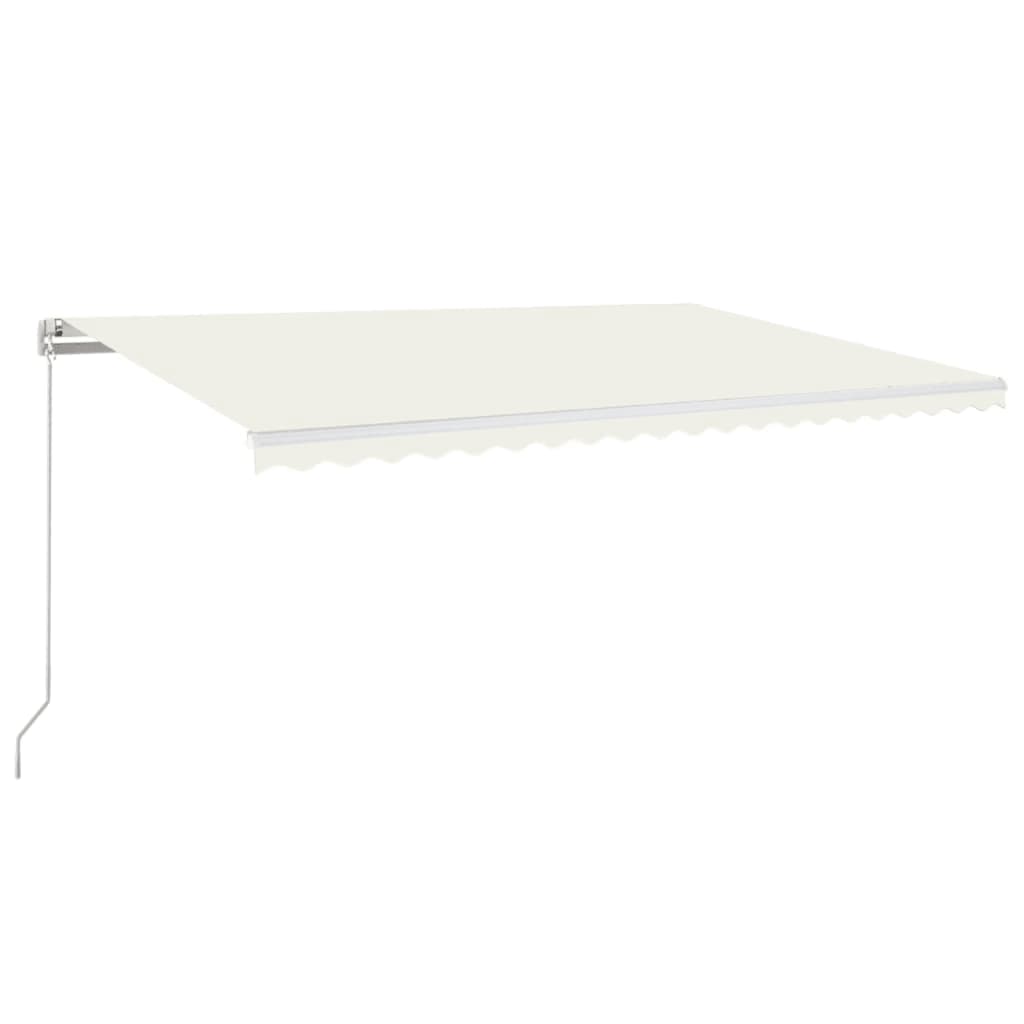 Markise Manuell Einziehbar 500x350 cm Creme