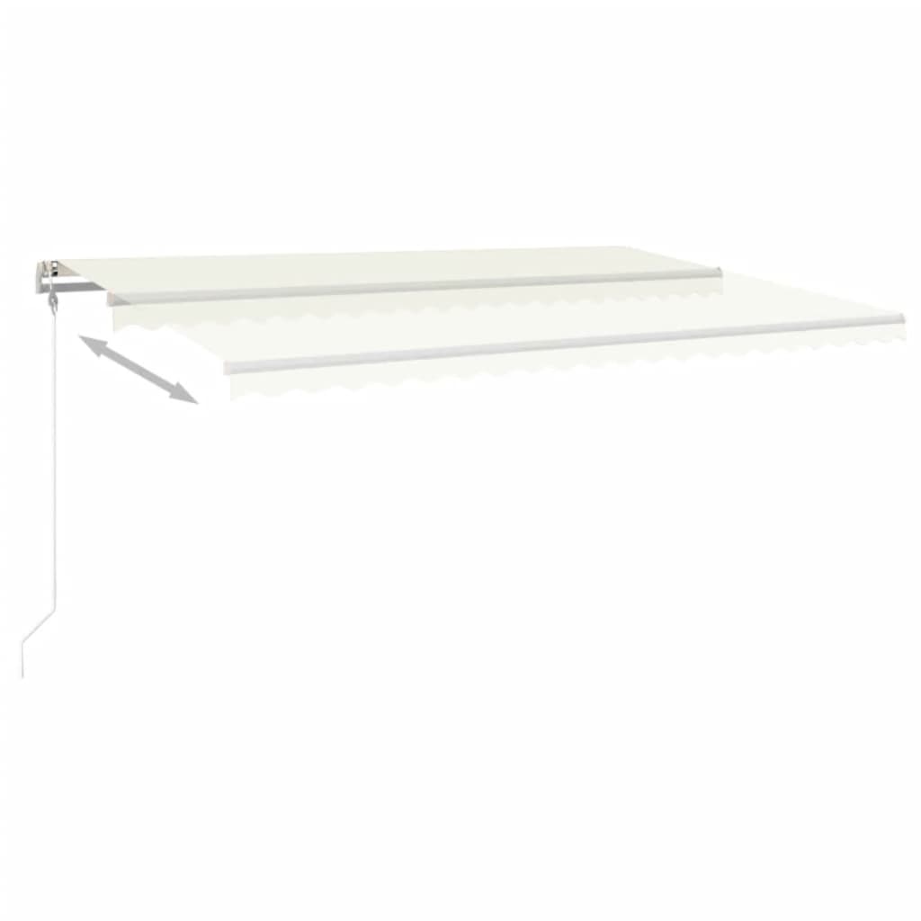 Markise Automatisch Einziehbar 500x350 cm Creme