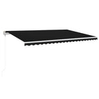Markise Automatisch Einziehbar 500x350 cm Anthrazit