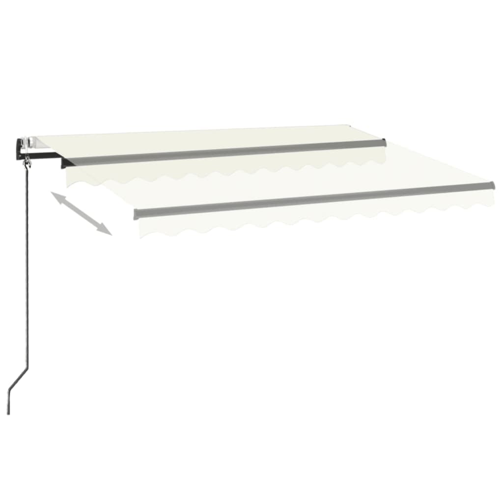 Automatische Markise mit LED & Windsensor 350x250 cm Creme