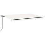 Markise Automatisch Einziehbar 500x300 cm Creme