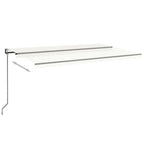 Markise Automatisch Einziehbar 500x300 cm Creme
