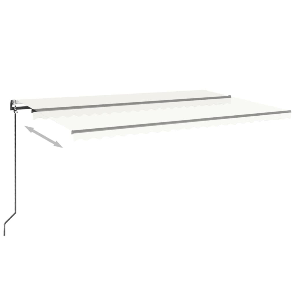 Markise Automatisch Einziehbar 500x300 cm Creme