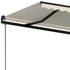 Markise Automatisch Einziehbar 500x300 cm Creme