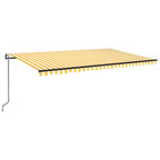 Automatische Markise mit LED & Windsensor 500x300 Gelb/Weiß
