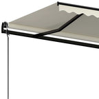 Markise Automatisch Einziehbar 450x350 cm Creme