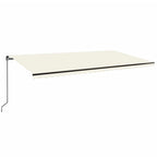 Markise Manuell Einziehbar 600x350 cm Creme