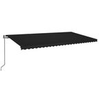 Markise Automatisch Einziehbar 600x350 cm Anthrazit
