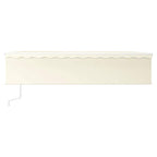 Markise Automatisch Einziehbar mit Volant 6x3 m Creme