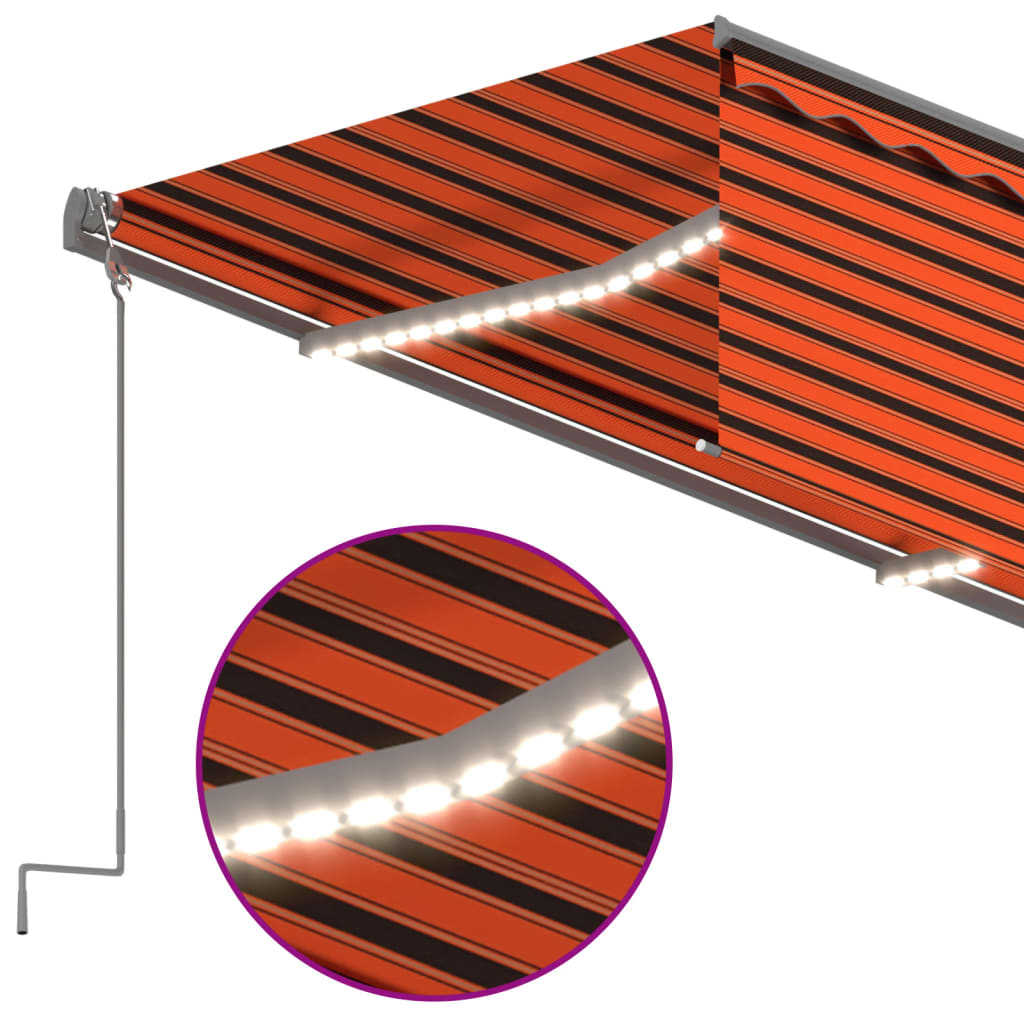Markise Automatisch mit Rollo LED Windsensor 3x2,5m