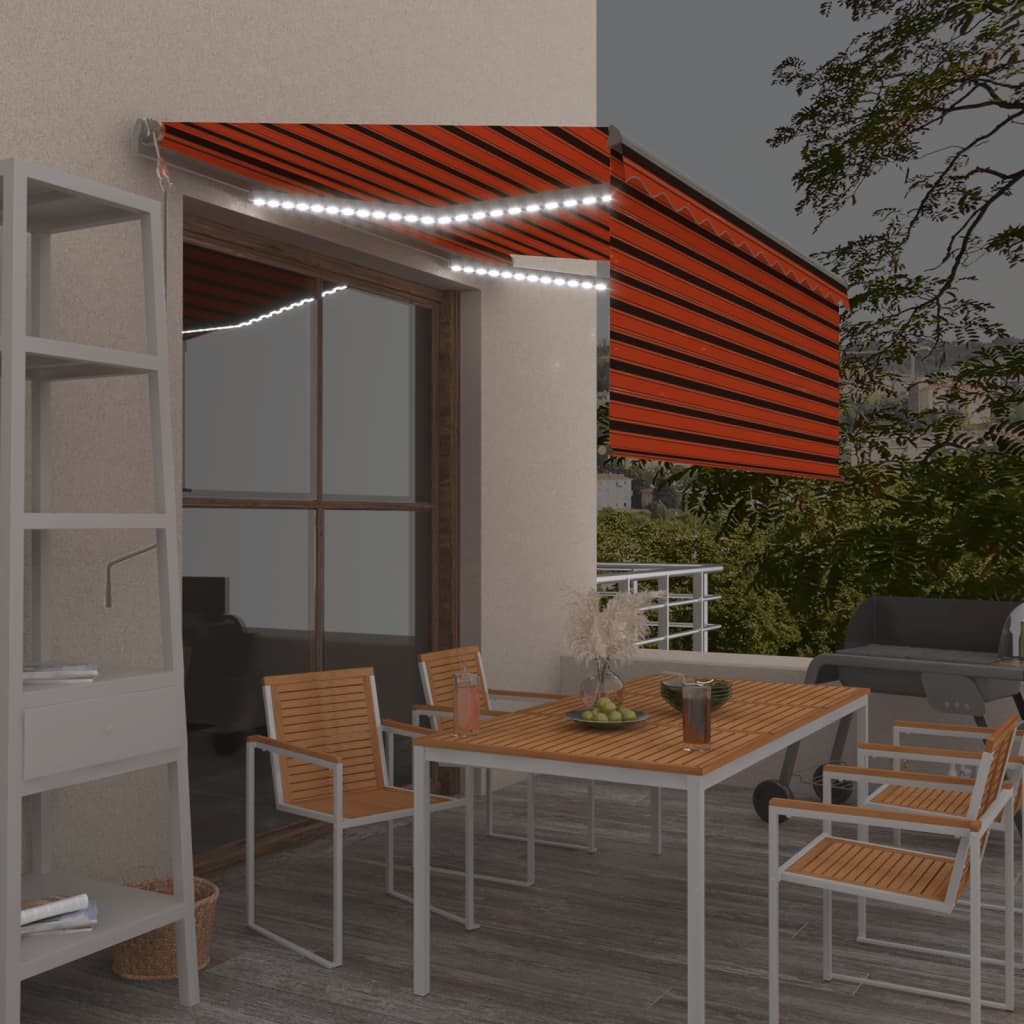 Markise Automatisch mit Rollo LED Windsensor 3x2,5m