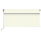 Markise Automatisch Einziehbar mit Volant 3,5x2,5 m Creme