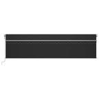 Markise Automatisch mit Rollo LED Windsensor 6x3m Anthrazit