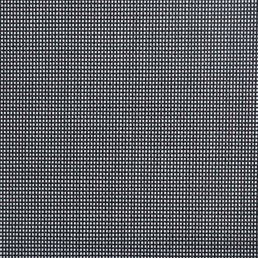 5-tlg. Garten-Essgruppe Aluminium und Textilene Silbern
