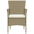 7-tlg. Garten-Essgruppe Poly Rattan Beige