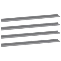 Wandregale 4 Stk. Grau 115x9x3 cm