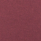 Schaukelstuhl mit Hocker Stoff Weinrot