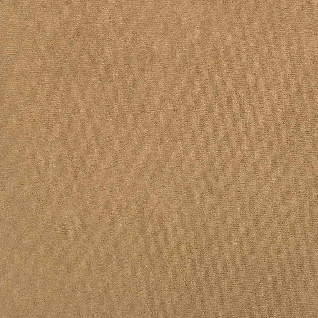 Schaukelstuhl mit Hocker Samt Braun