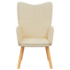 Relaxsessel Creme Stoff