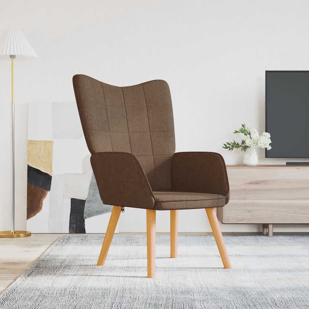 Relaxsessel Braun Stoff