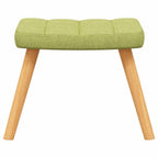 Relaxsessel mit Hocker Grün Stoff