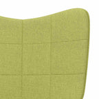 Relaxsessel mit Hocker Grün Stoff