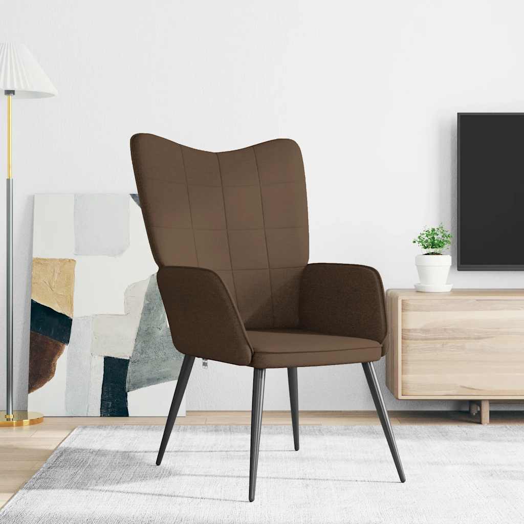 Relaxsessel Braun Stoff
