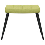Relaxsessel mit Hocker Grün Stoff