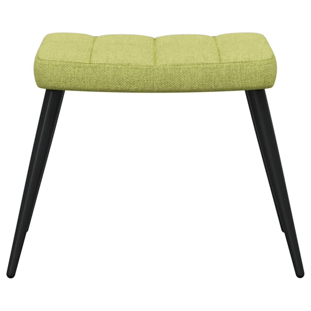 Relaxsessel mit Hocker Grün Stoff