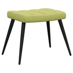 Relaxsessel mit Hocker Grün Stoff