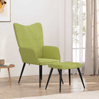 Relaxsessel mit Hocker Grün Stoff