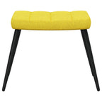 Relaxsessel mit Hocker Senfgelb Stoff